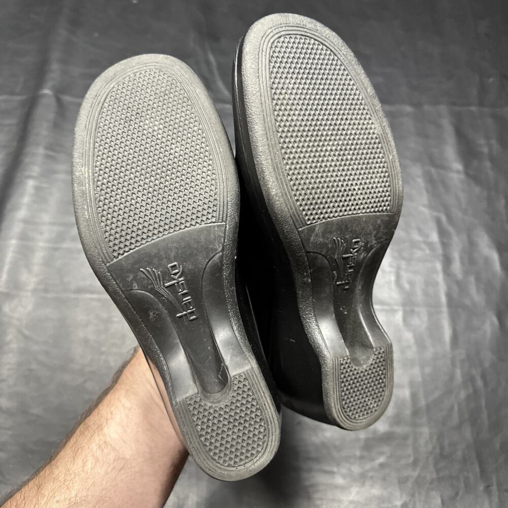Dansko Professional Clog 39 US 8.5 9 Black Leather Stapled Nursing Medical - 800 - Picture 6 of 14